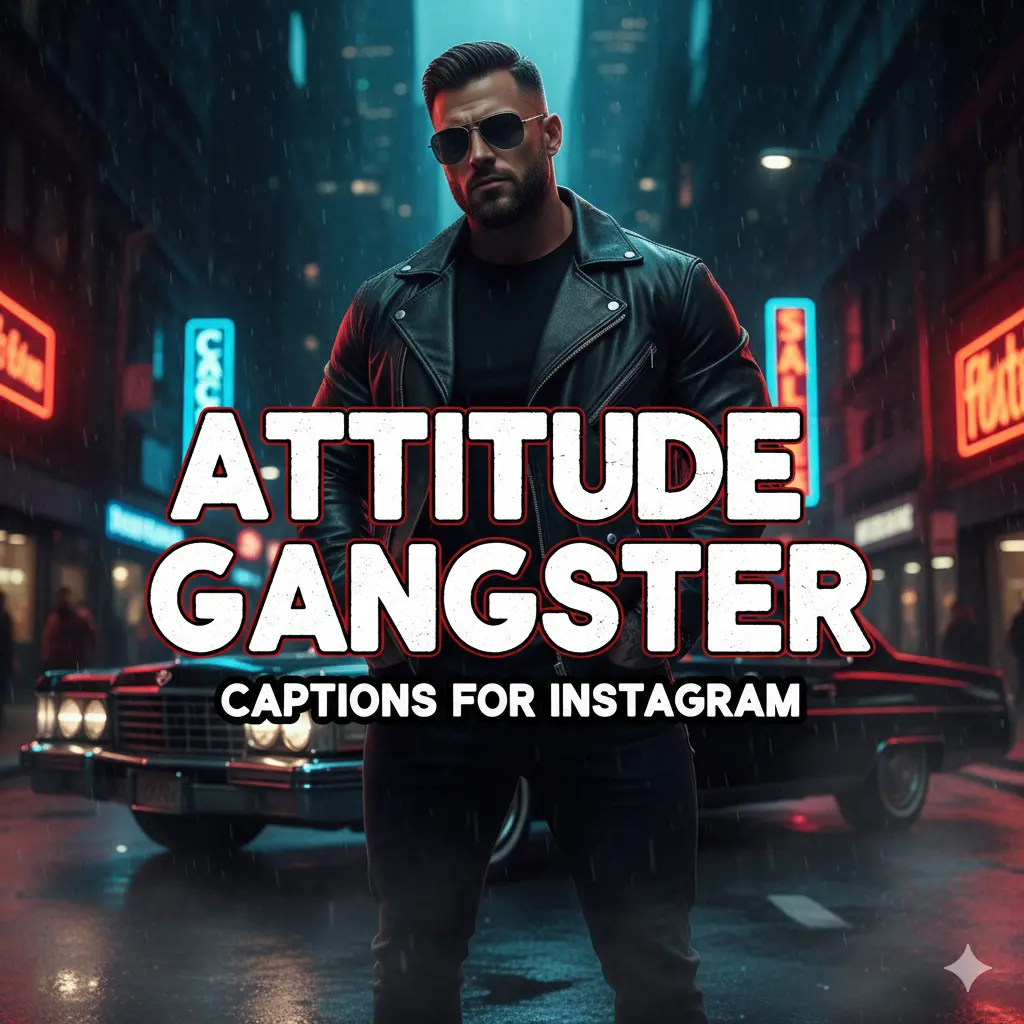 Attitude Gangster Captions for Instagram