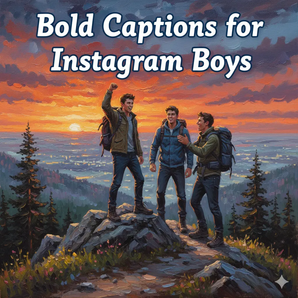 Bold Captions for Instagram Boys 