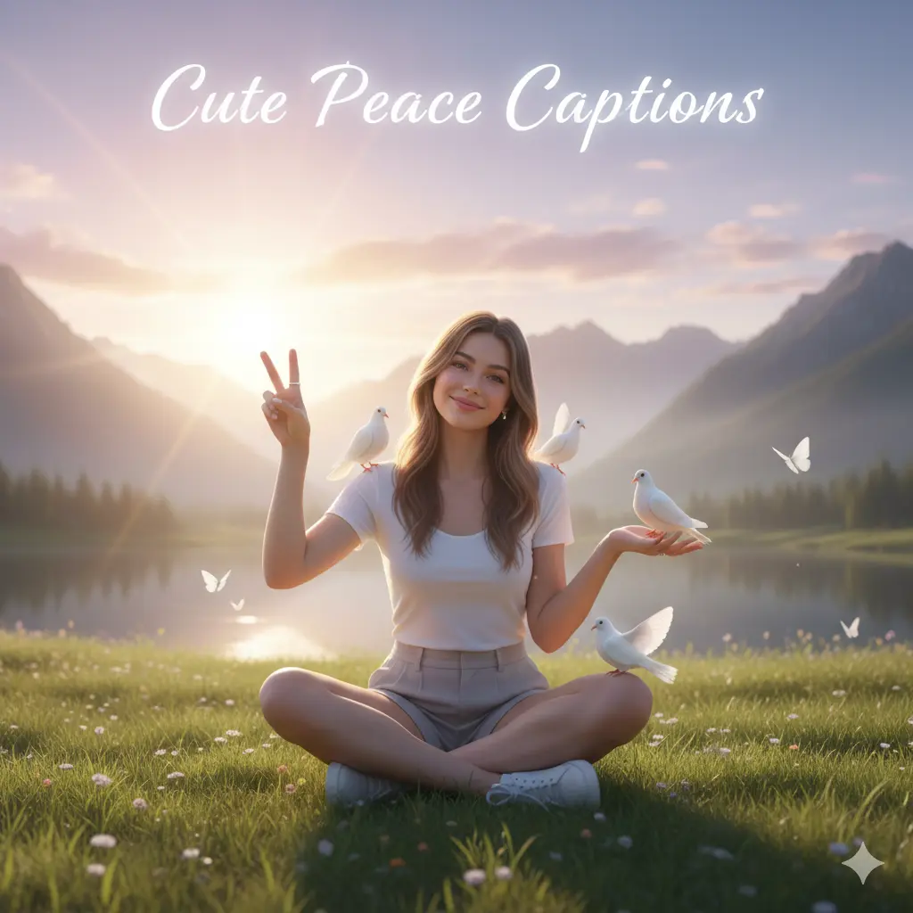 Cute Peace Captions