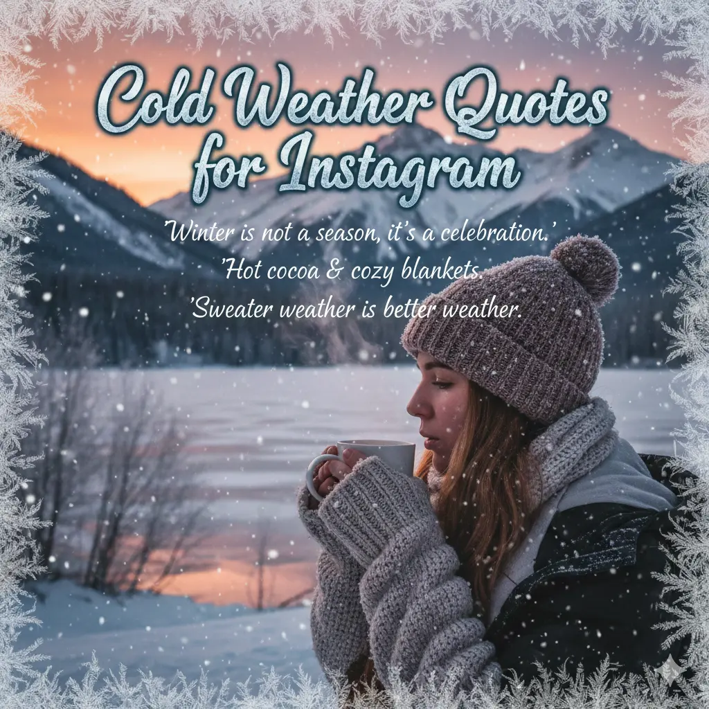 Cold Weather Quotes for Instagram 