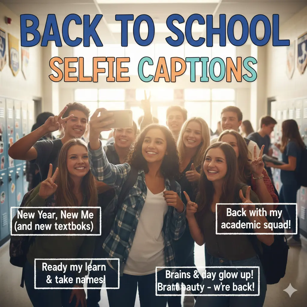 Back to School Selfie Captions