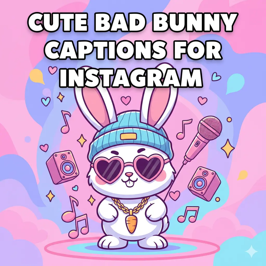 Cute Bad Bunny Captions for Instagram