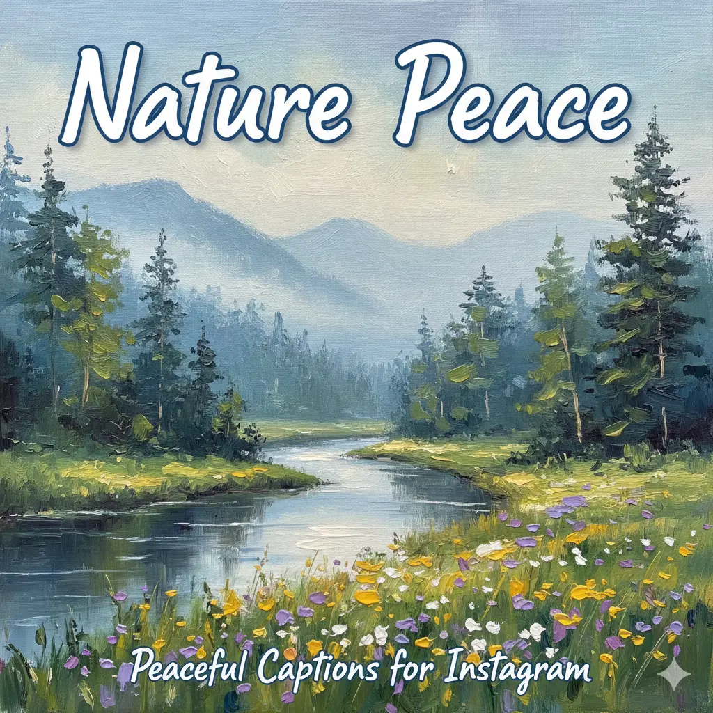 Nature Peace / Peaceful Captions for Instagram