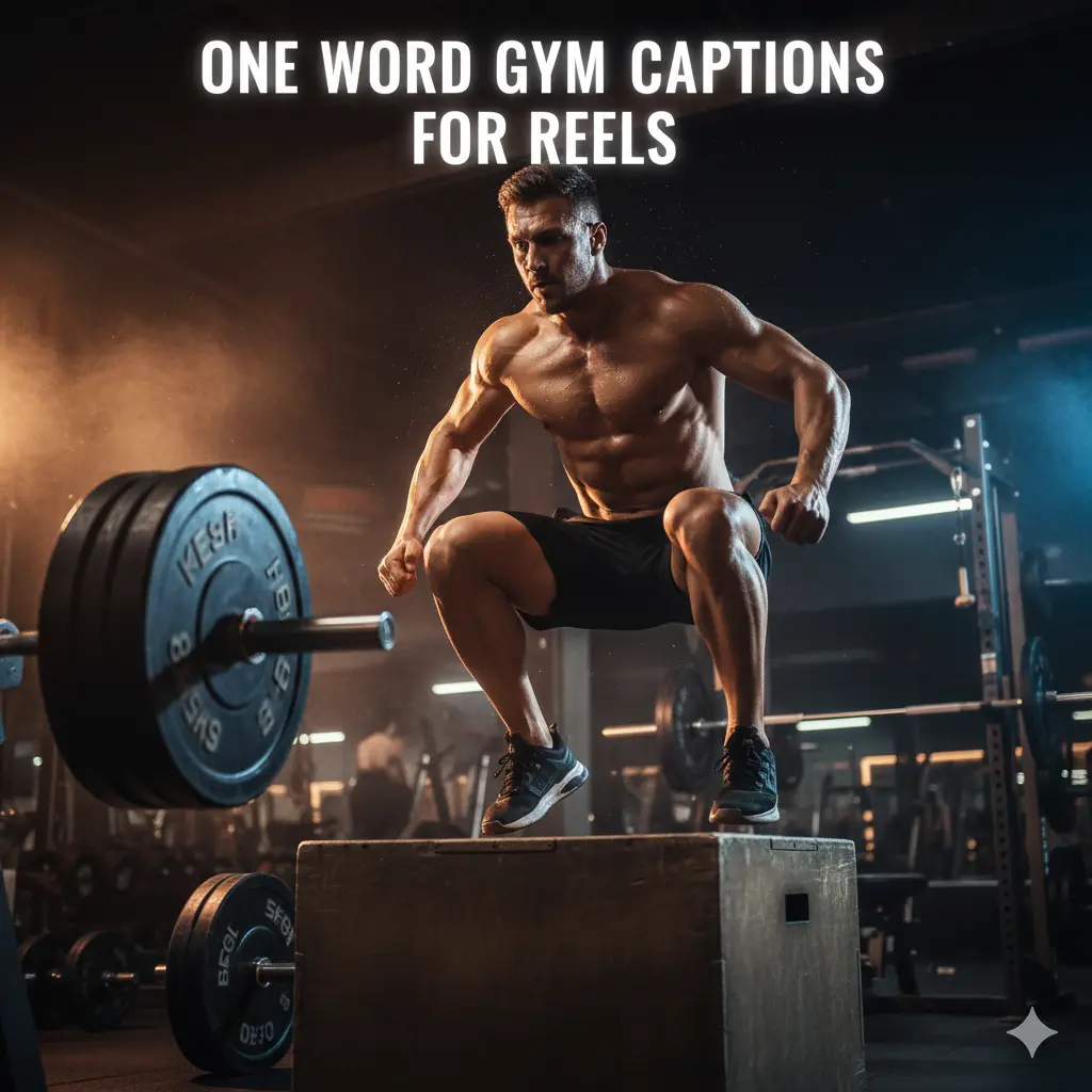 One Word Gym Captions for Reels