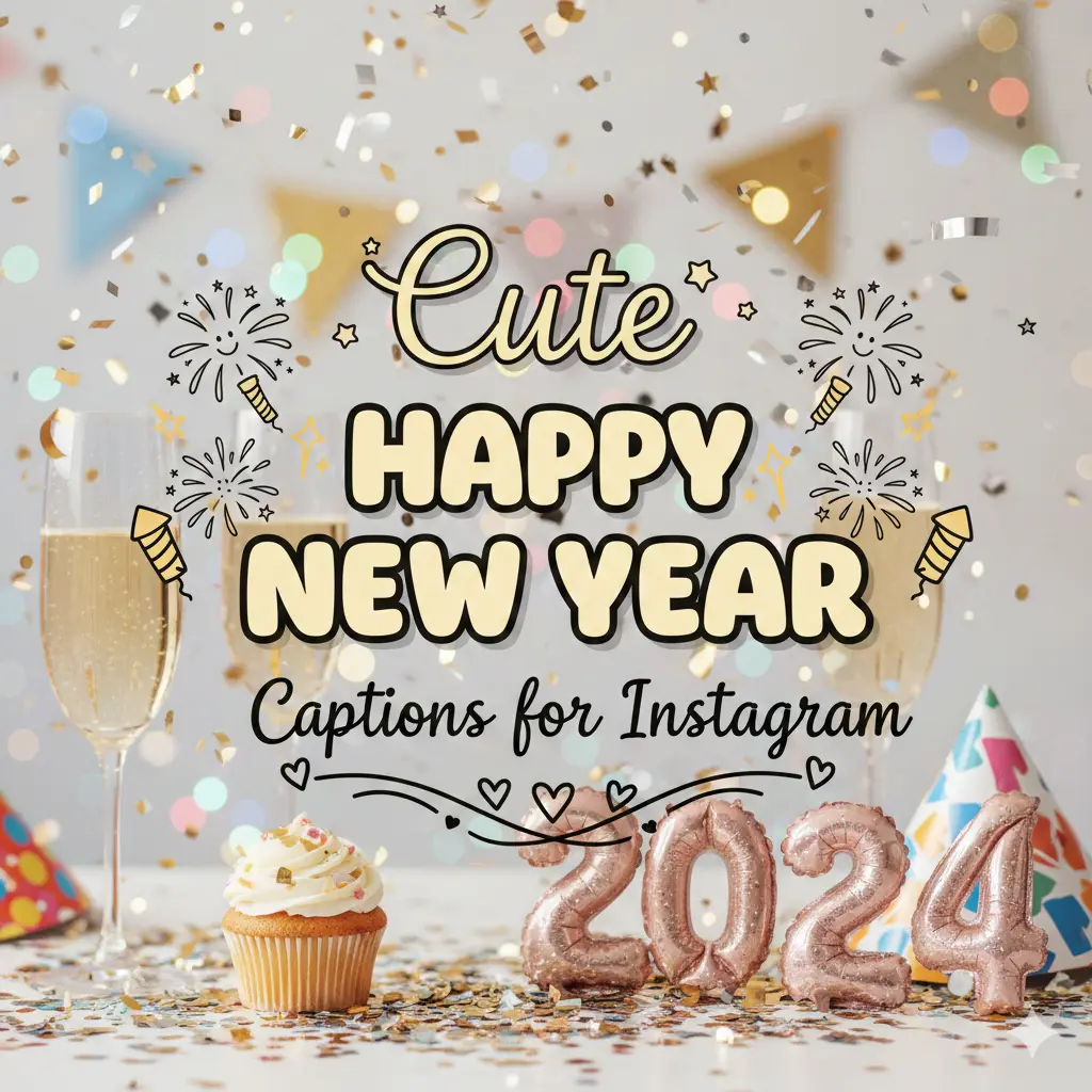 Cute Happy New Year Captions for Instagram 