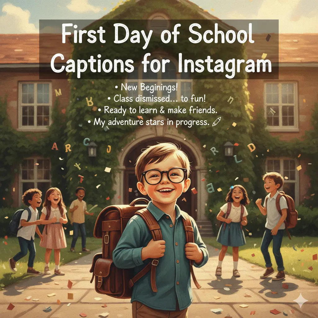 First Day of School Captions for Instagram 