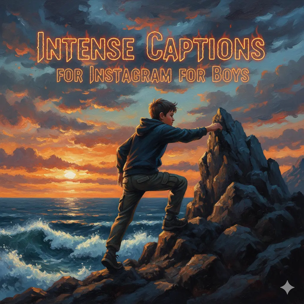 Intense Captions for Instagram for Boys