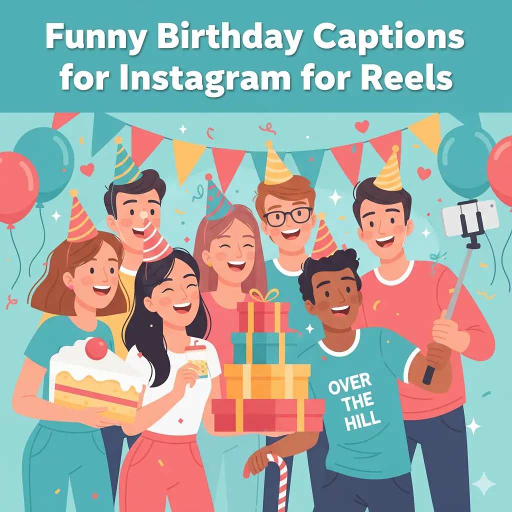 Funny Birthday Captions for Instagram for Reels