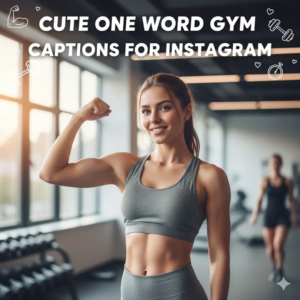 Cute One Word Gym Captions for Instagram