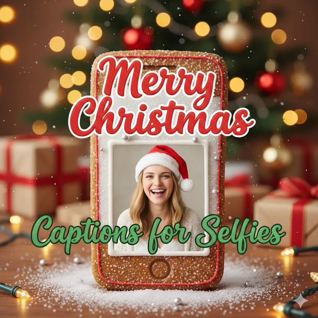 Merry Christmas Captions for Selfies 