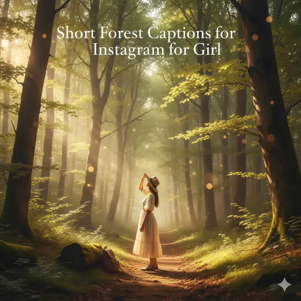 Short Forest Captions for Instagram for Girl