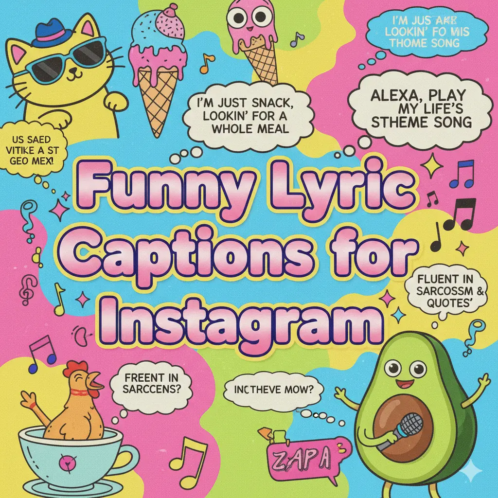  Funny Lyric Captions for Instagram