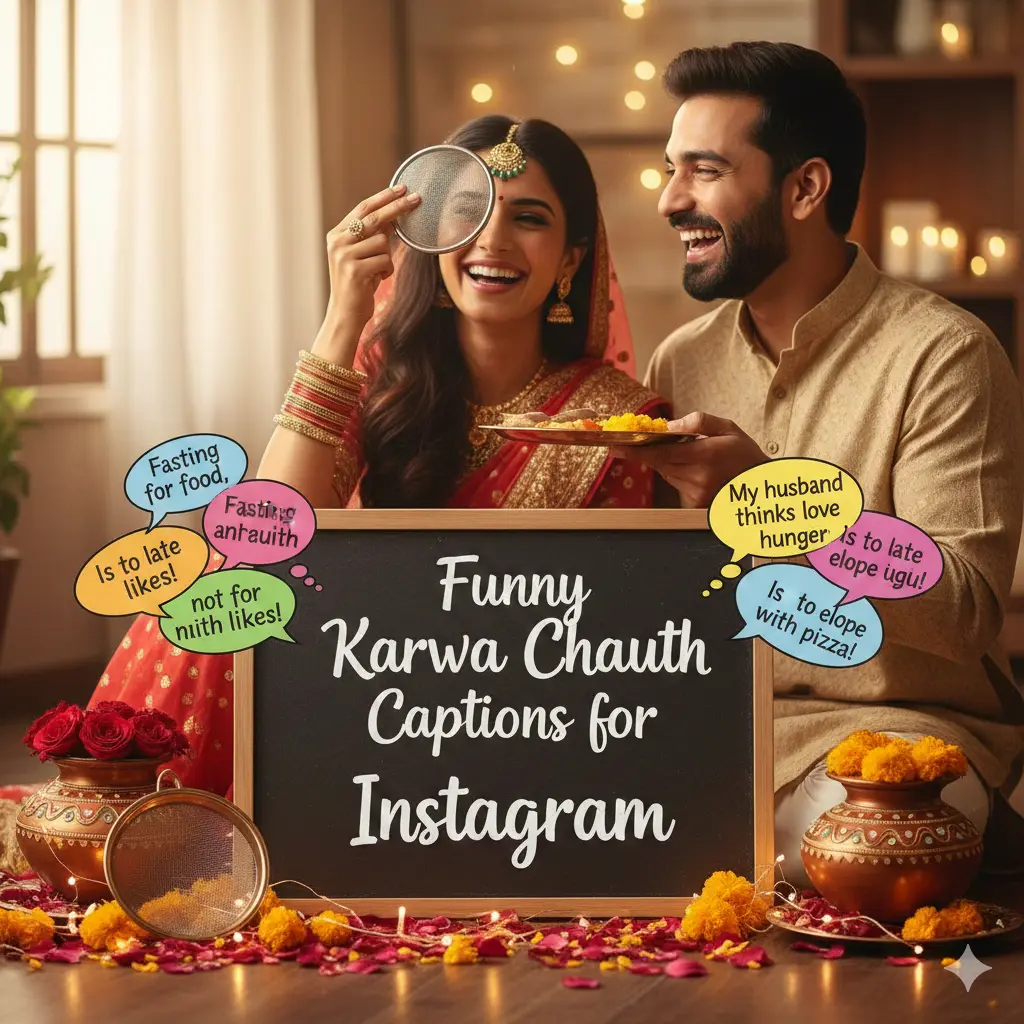 Funny Karwa Chauth Captions for Instagram 