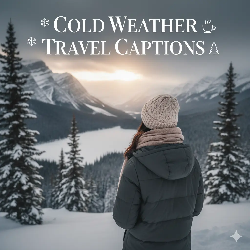 Cold Weather Travel Captions 