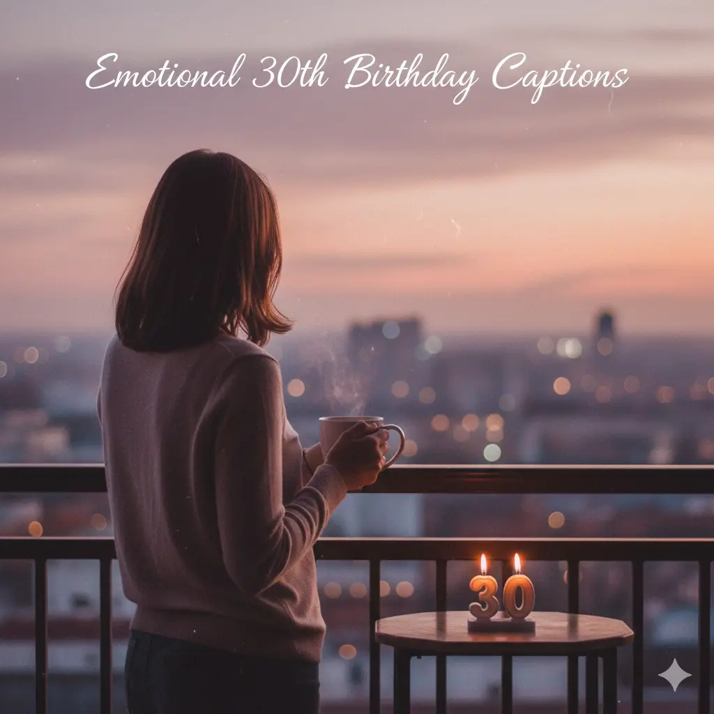Emotional 30th Birthday Captions