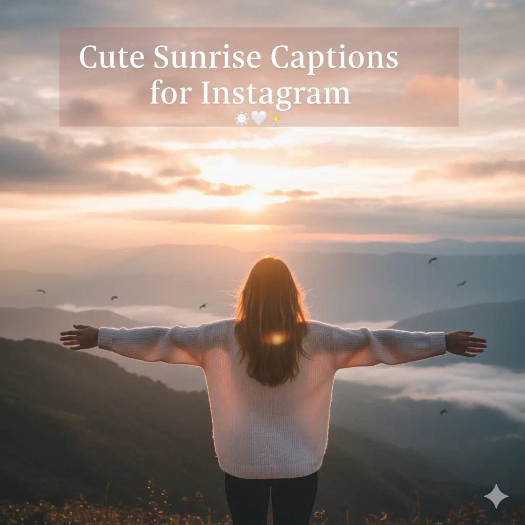 Cute Sunrise Captions for Instagram