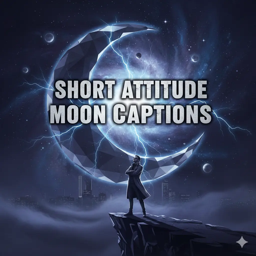  Short Attitude Moon Captions 