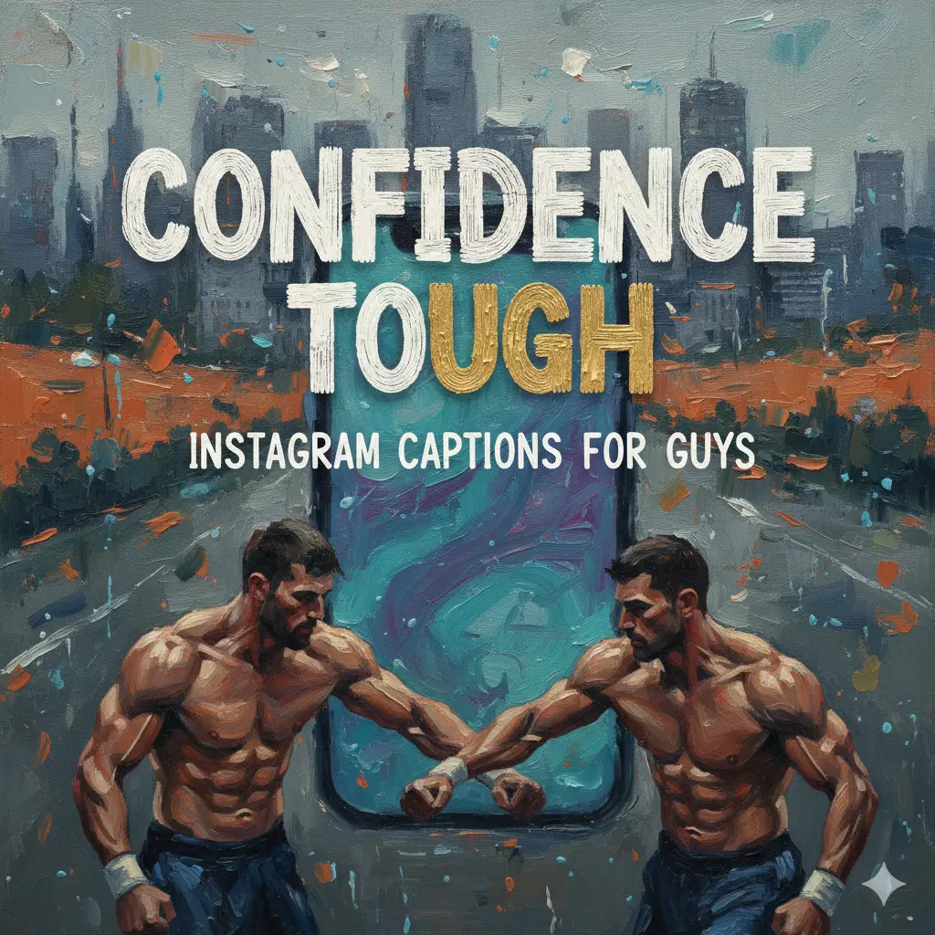 Confidence Tough Instagram Captions for Guys