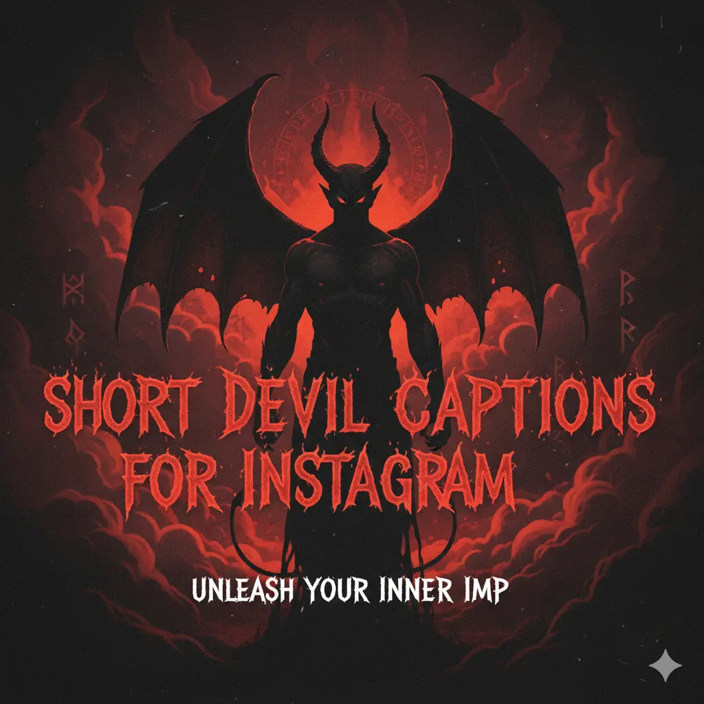 Short Devil Captions for Instagram