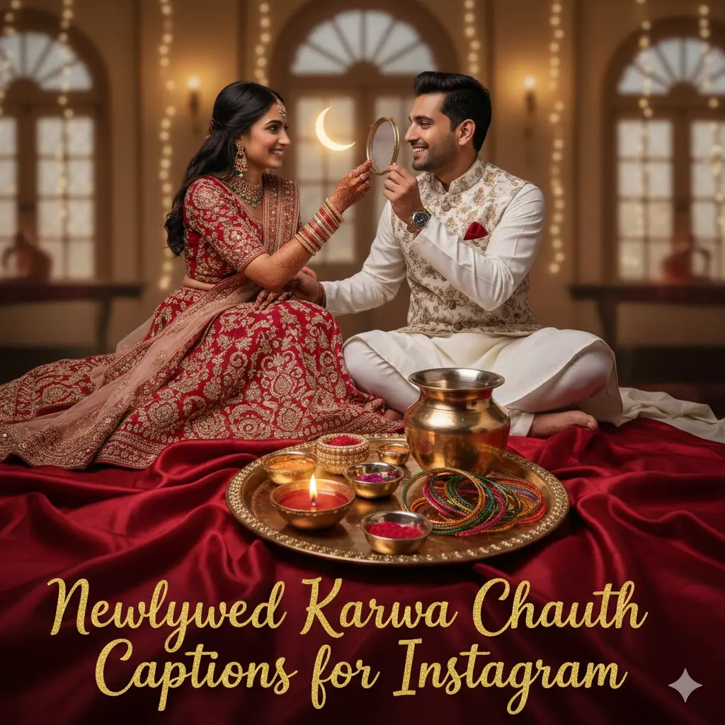 Newlywed Karwa Chauth Captions for Instagram 