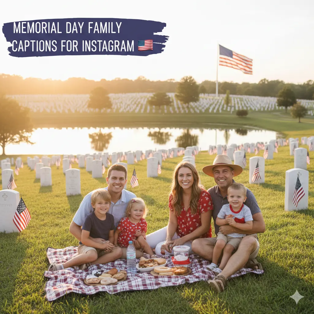 Memorial Day Family Captions for Instagram 🇺🇸