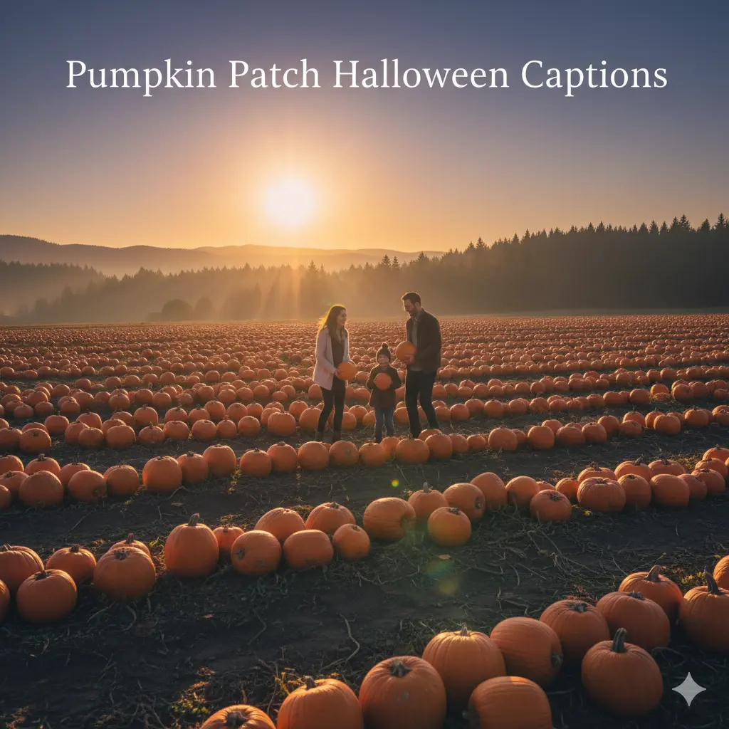 Pumpkin Patch Halloween Captions