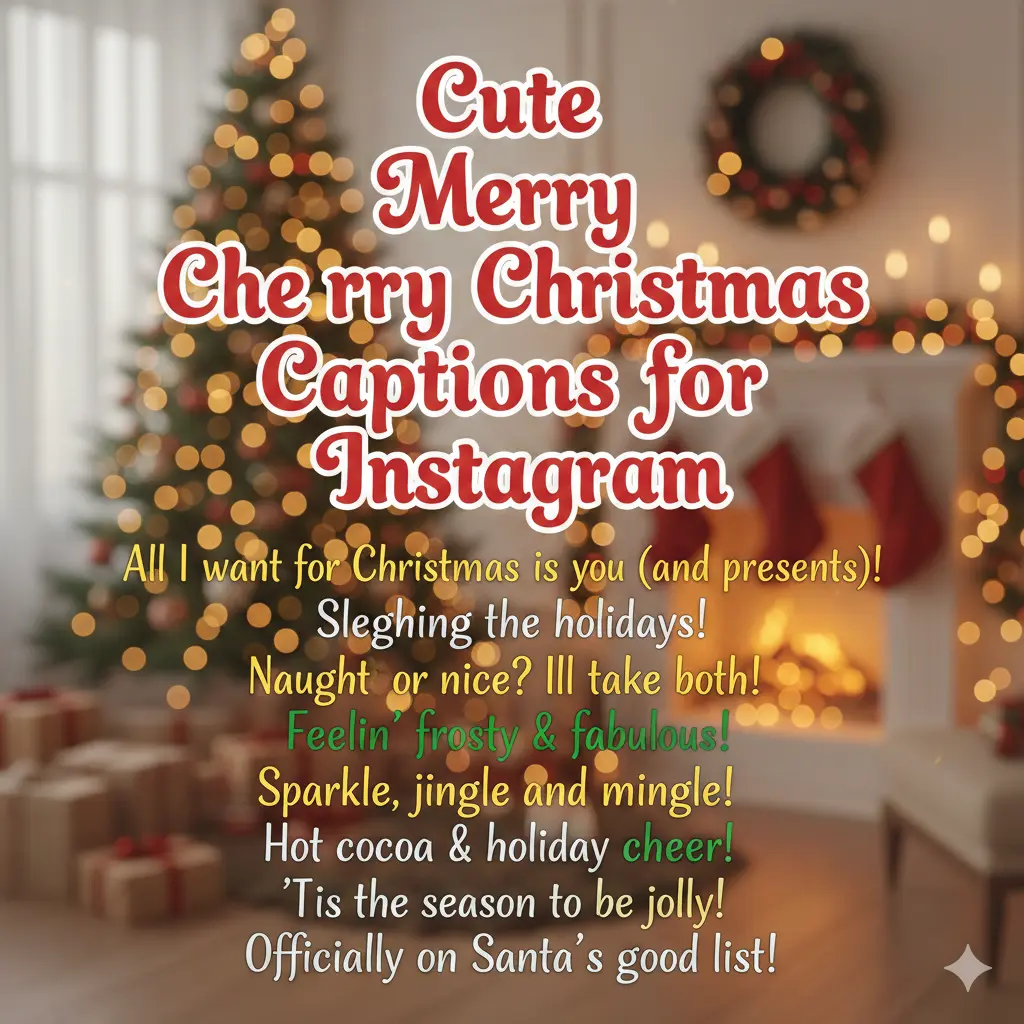 Cute Merry Christmas Captions for Instagram 