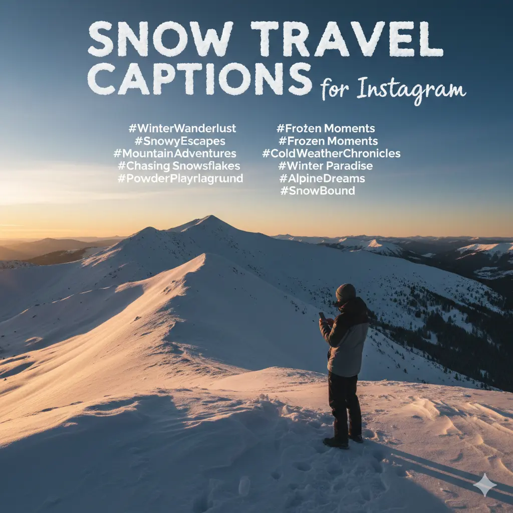 Snow Travel Captions for Instagram