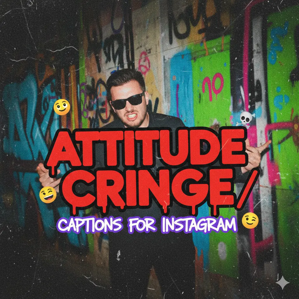 Attitude Cringe Captions for Instagram