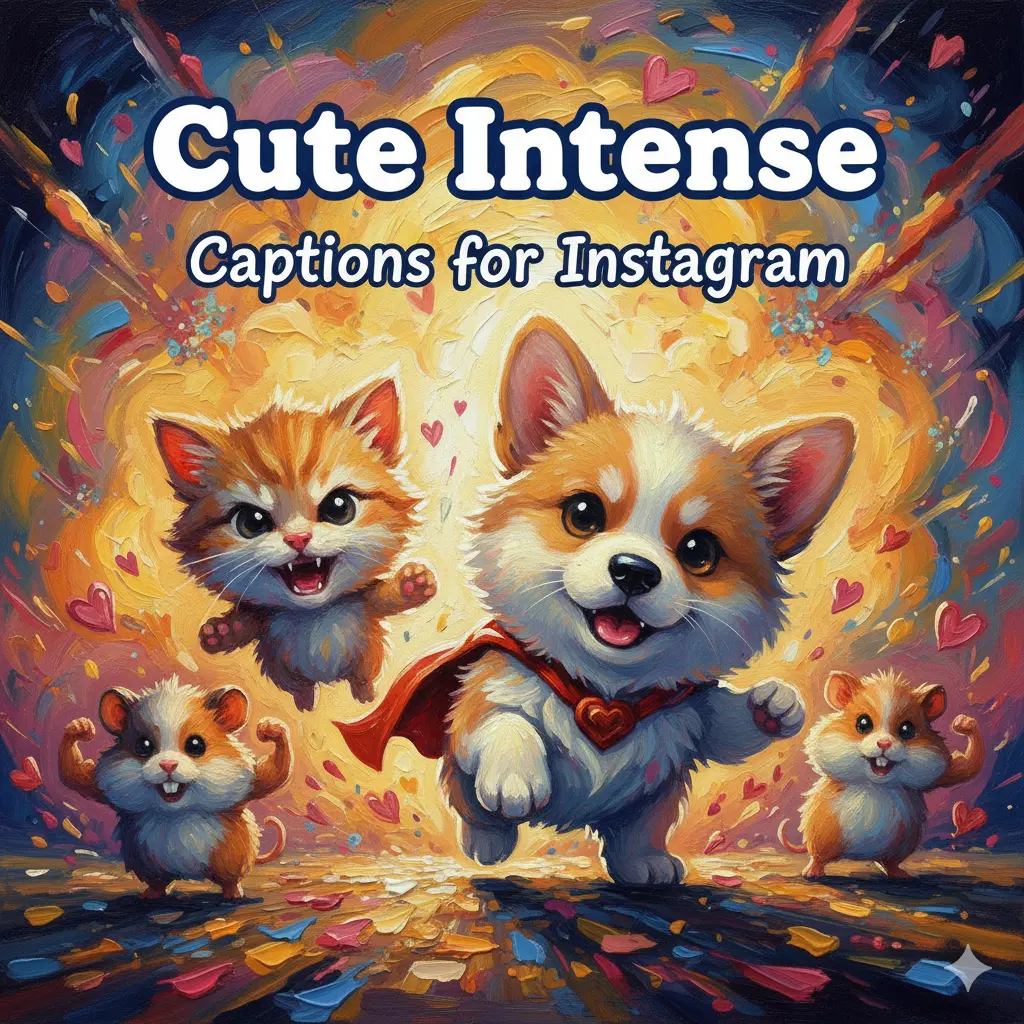 Cute Intense Captions for Instagram