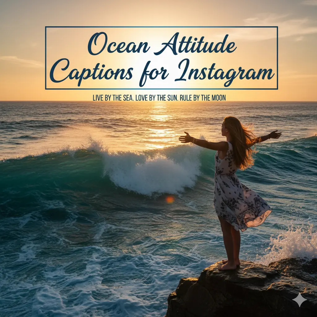 Ocean Attitude Captions for Instagram 