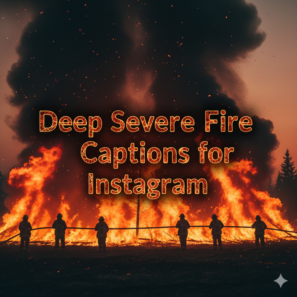 Deep Severe Fire Captions for Instagram