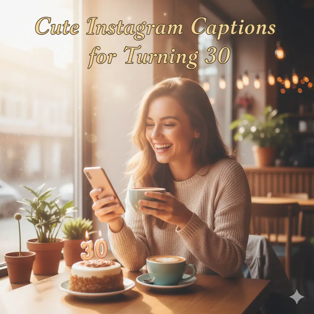 Cute Instagram Captions for Turning 30
