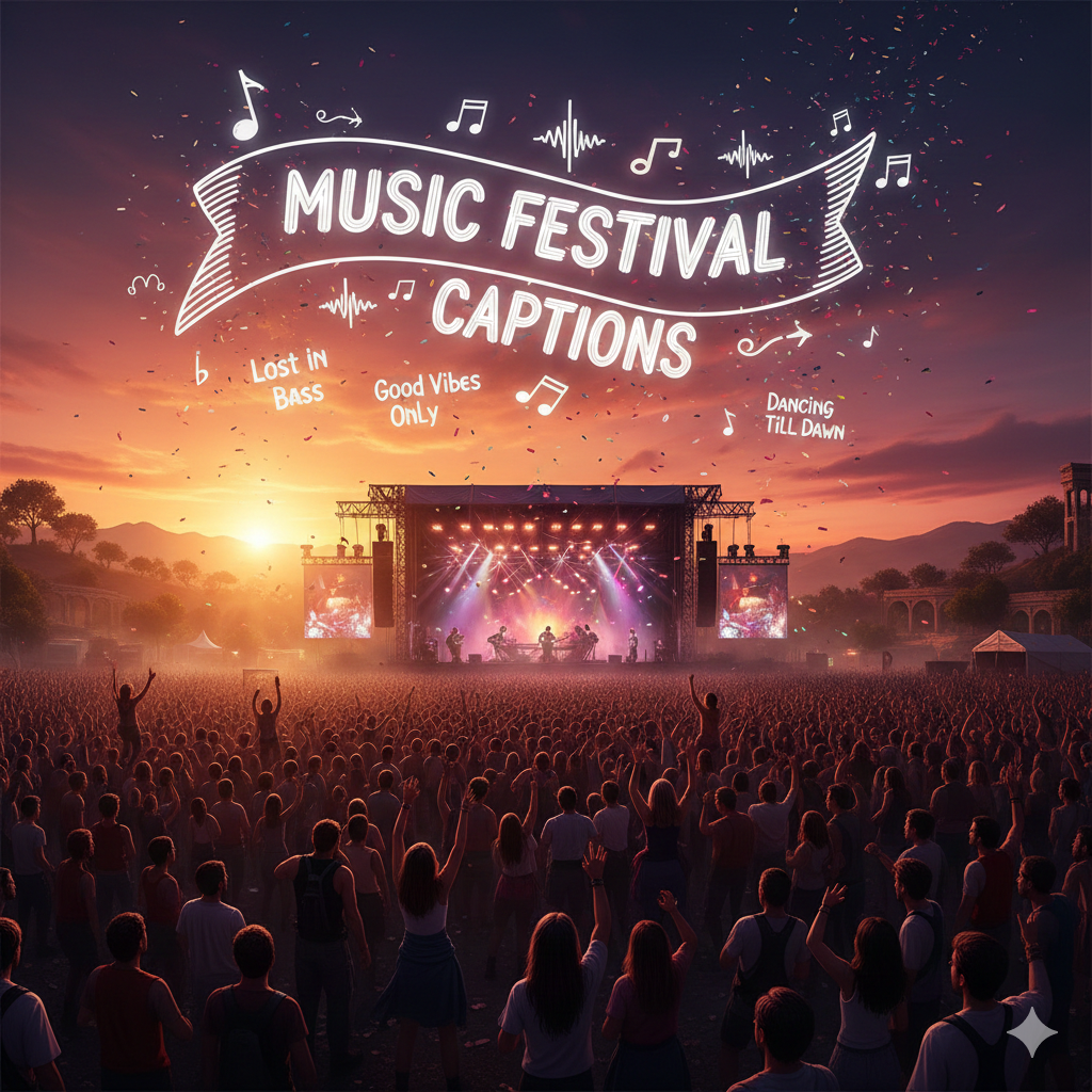 Music Festival Captions