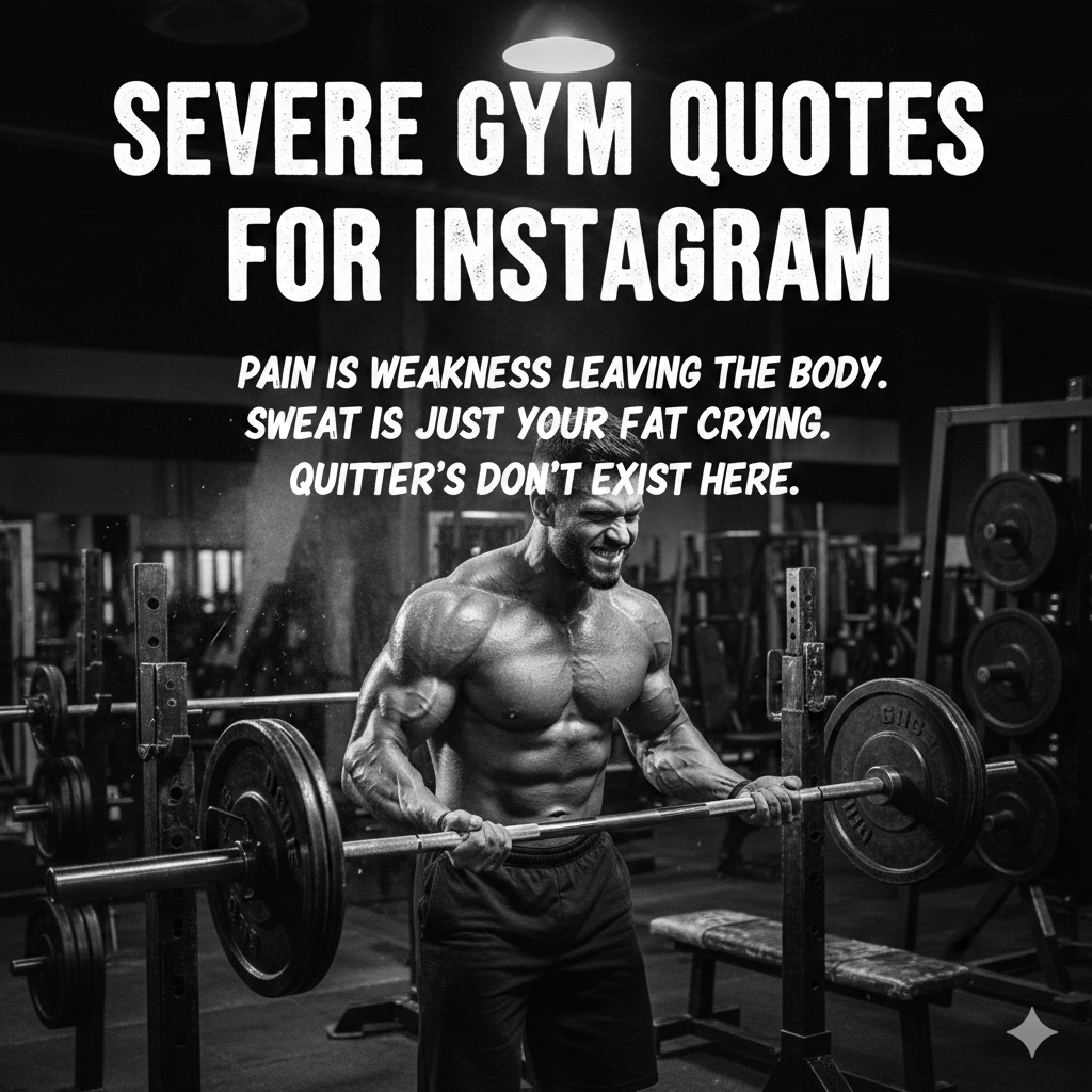 Severe Gym Quotes for Instagram