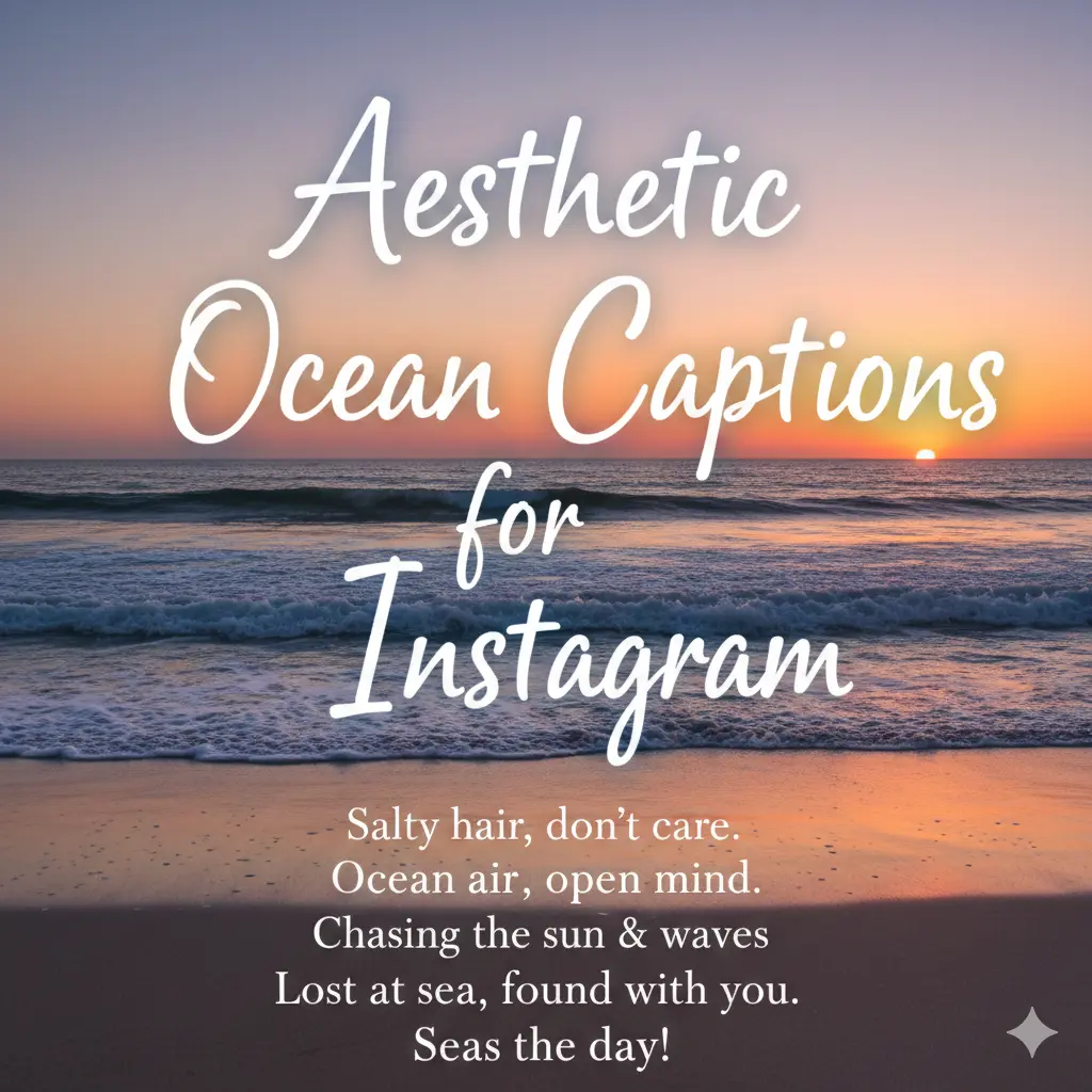 Aesthetic Ocean Captions for Instagram