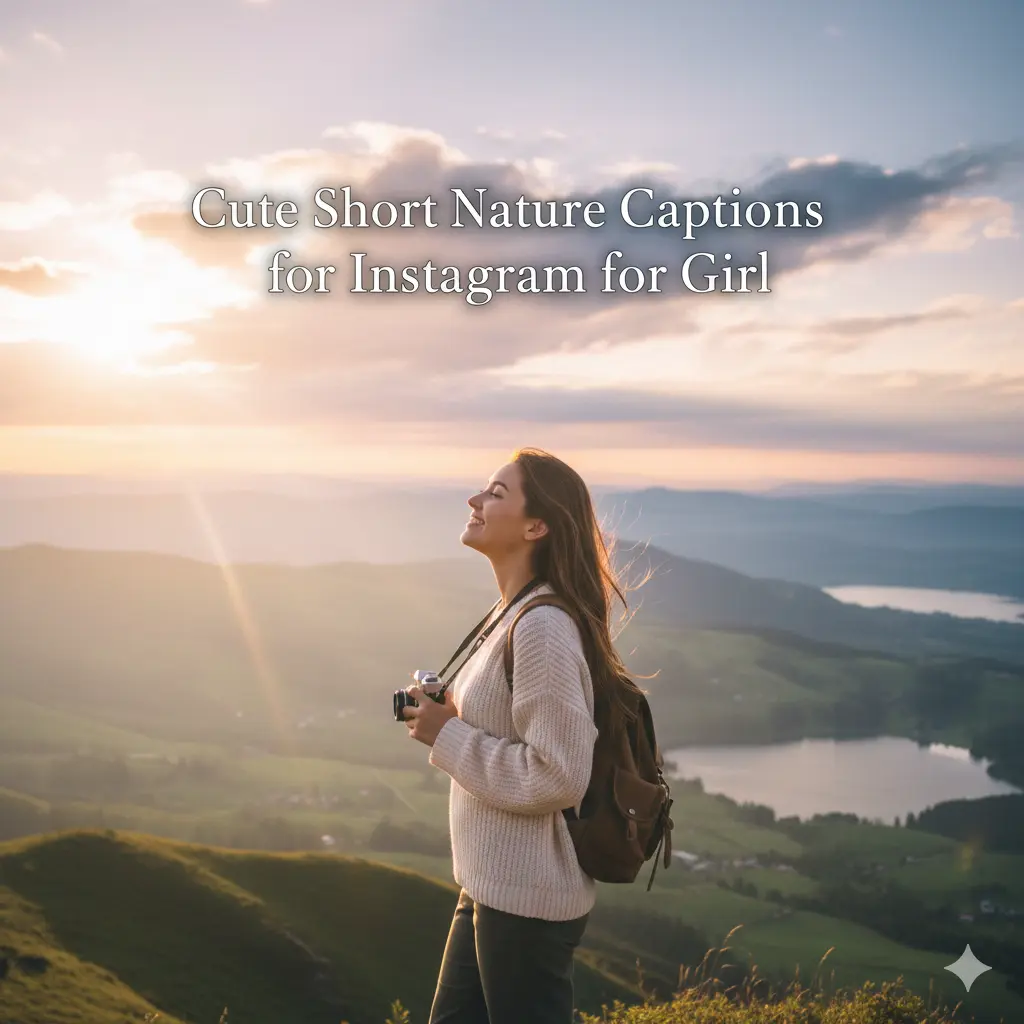 Cute Short Nature Captions for Instagram for Girl