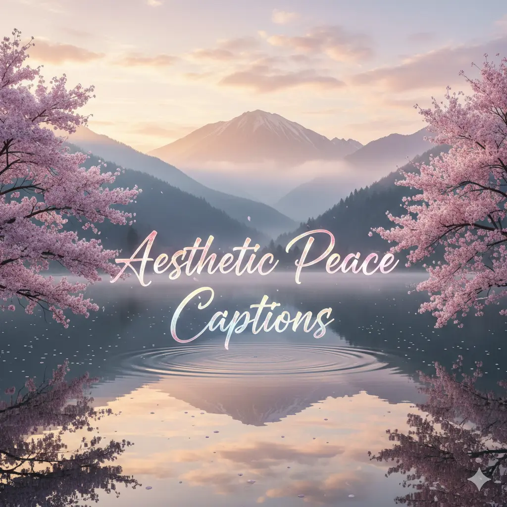 Aesthetic Peace Captions