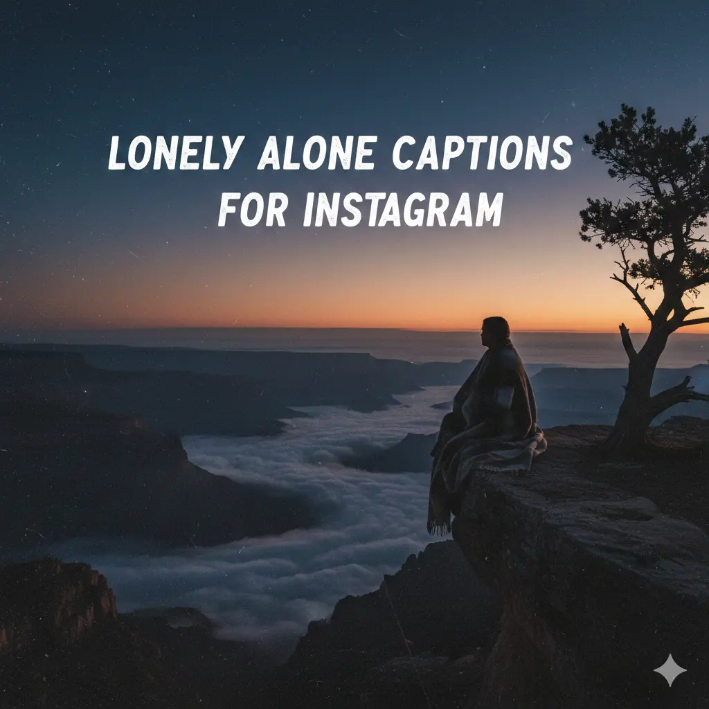  Lonely Alone Captions for Instagram