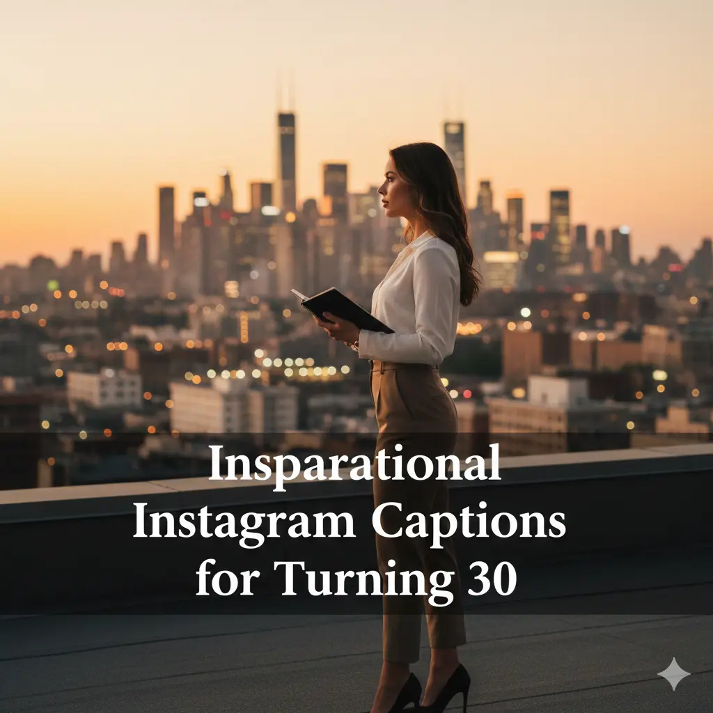 Inspirational Instagram Captions for Turning 30