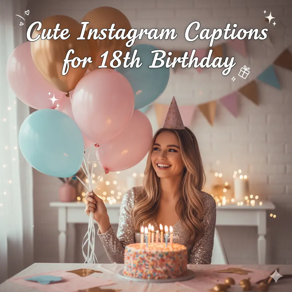 Cute Instagram Captions for 18th Birthday