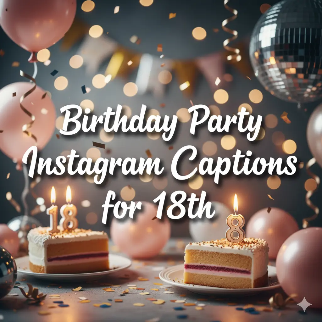 Birthday Party Instagram Captions for 18th
