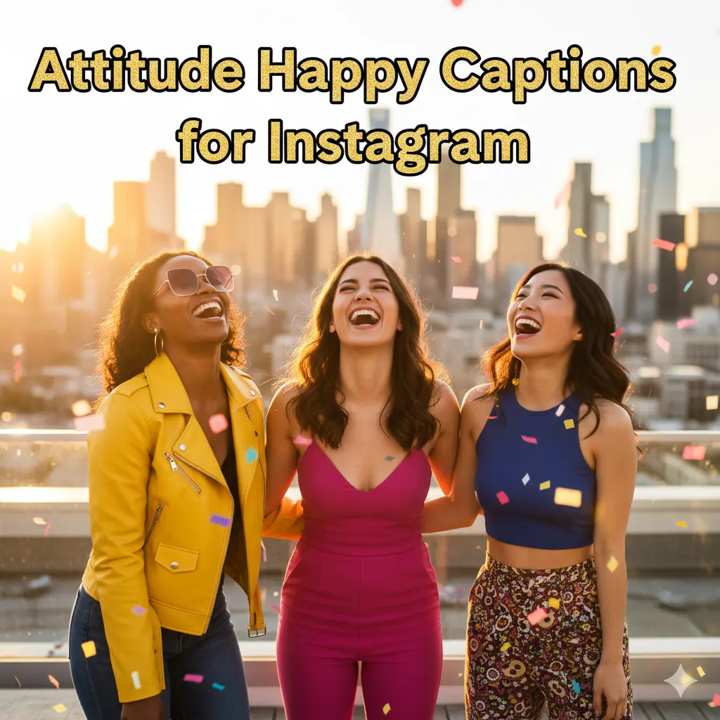 Attitude Happy Captions for Instagram