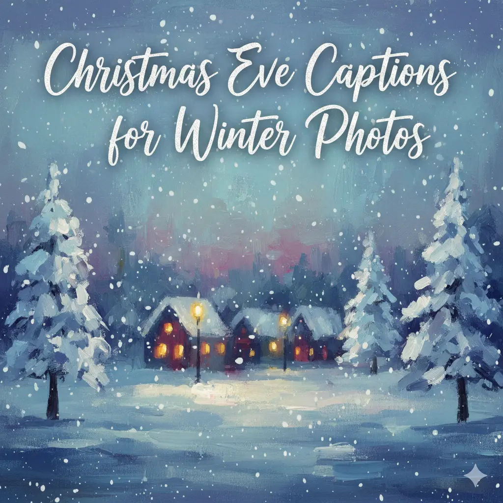 Christmas Eve Captions for Winter Photos