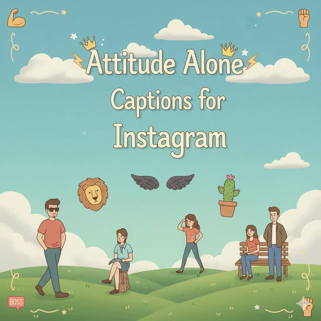 Attitude Alone Captions for Instagram 