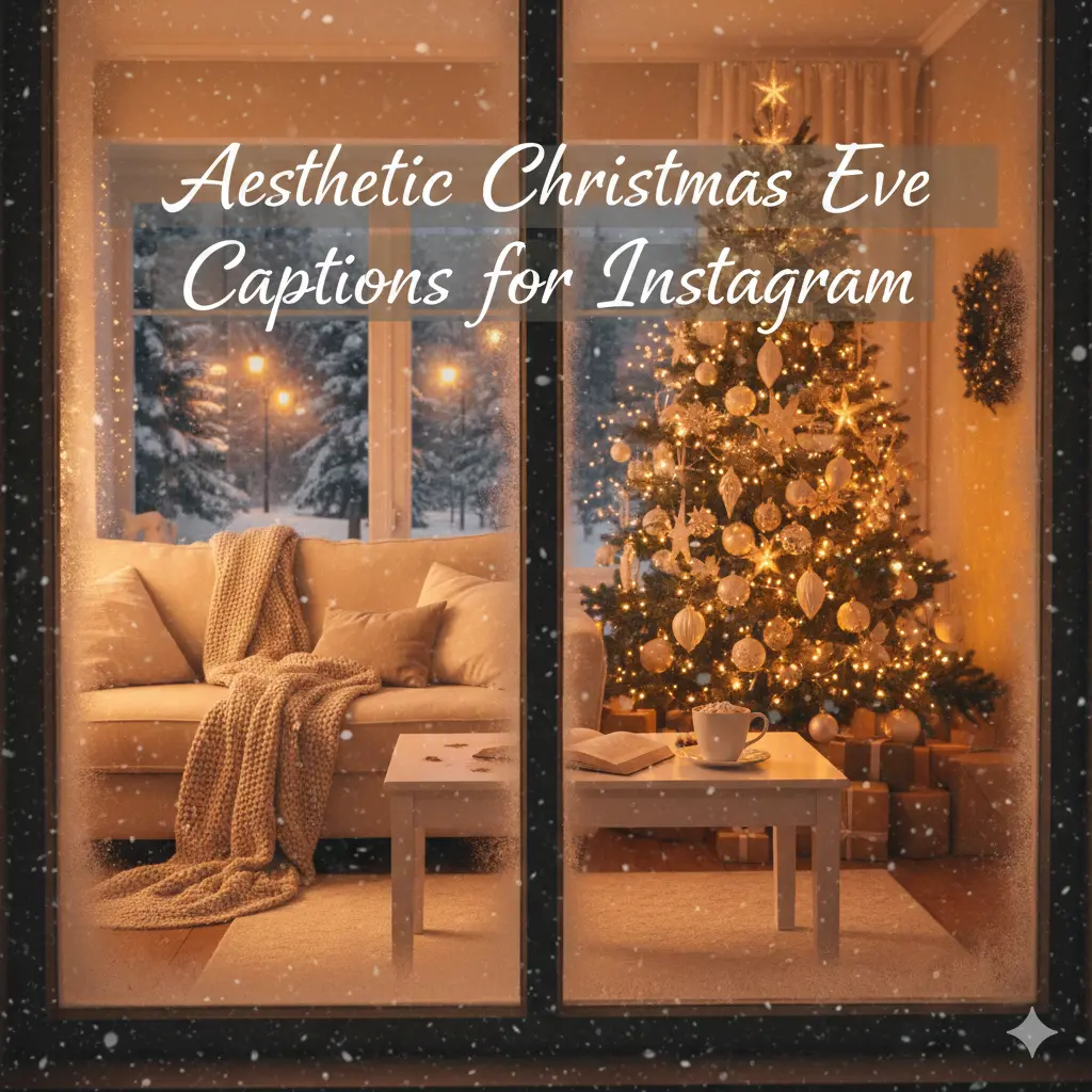 Aesthetic Christmas Eve Captions for Instagram