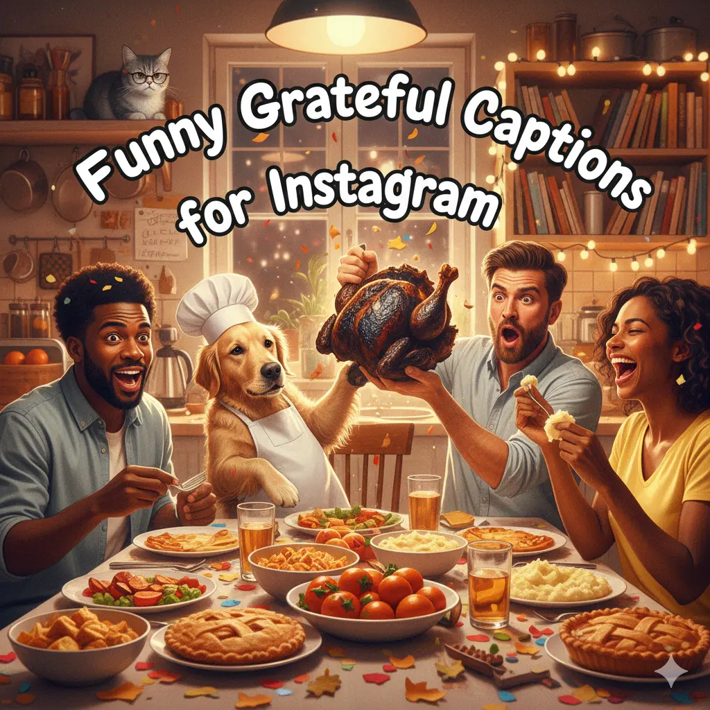 Funny Grateful Captions for Instagram