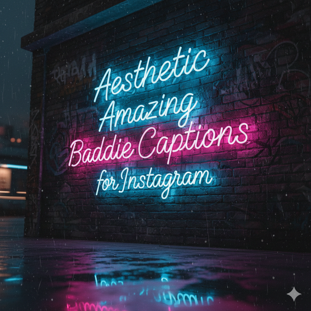 Aesthetic Amazing Baddie Captions for Instagram