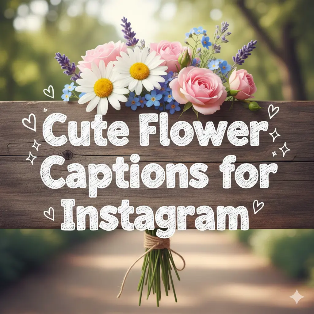 Cute Flower Captions for Instagram