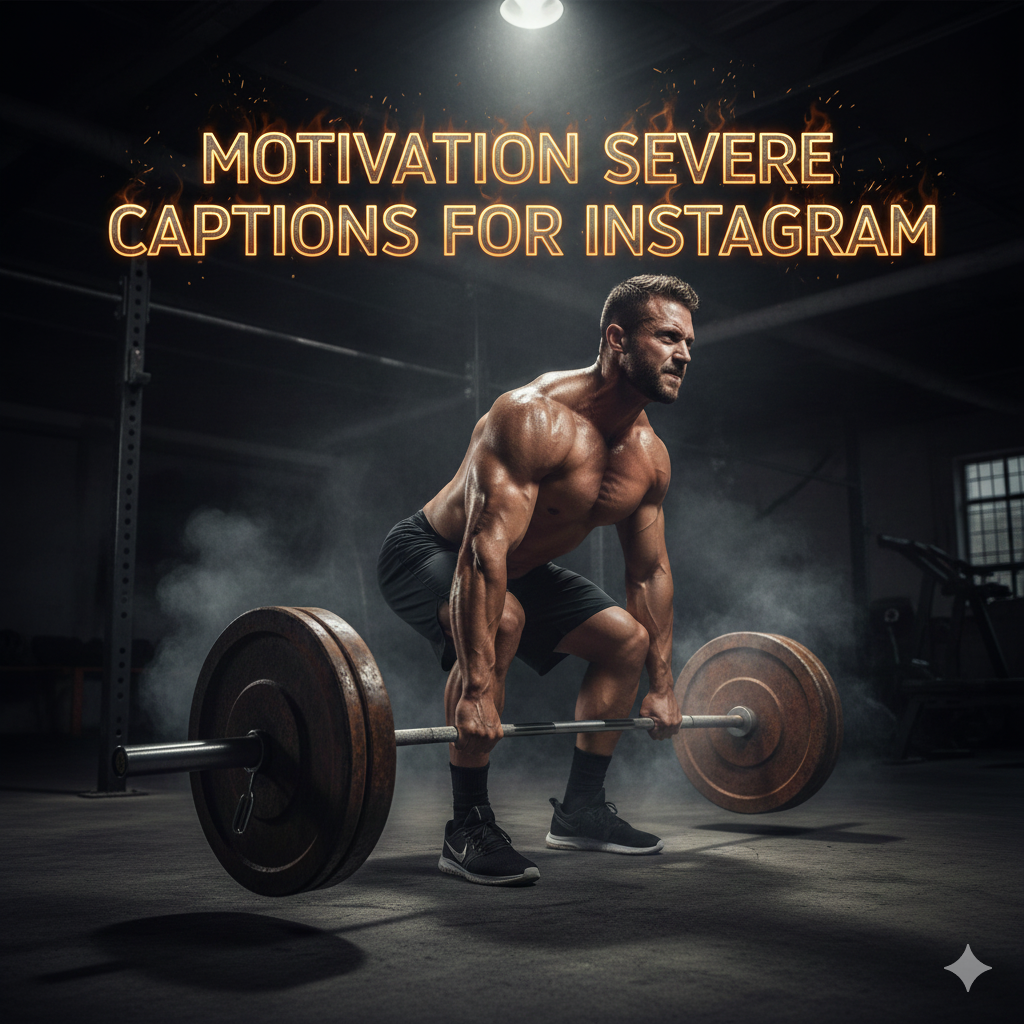 Motivation Severe Fitness Captions for Instagram 